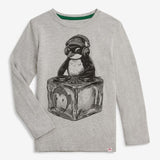 Appaman - Graphic Long Sleeve Tee - Heather Mist