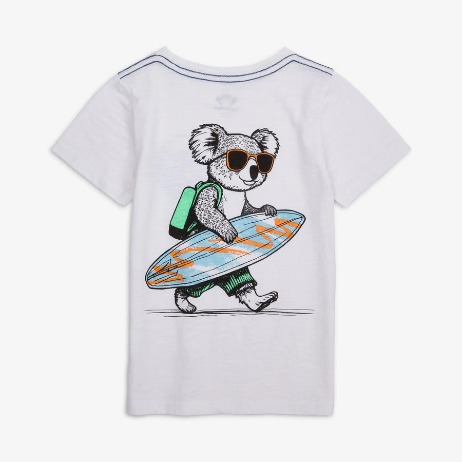 Appaman - Graphic Short Sleeve Tee - White Koala Surf