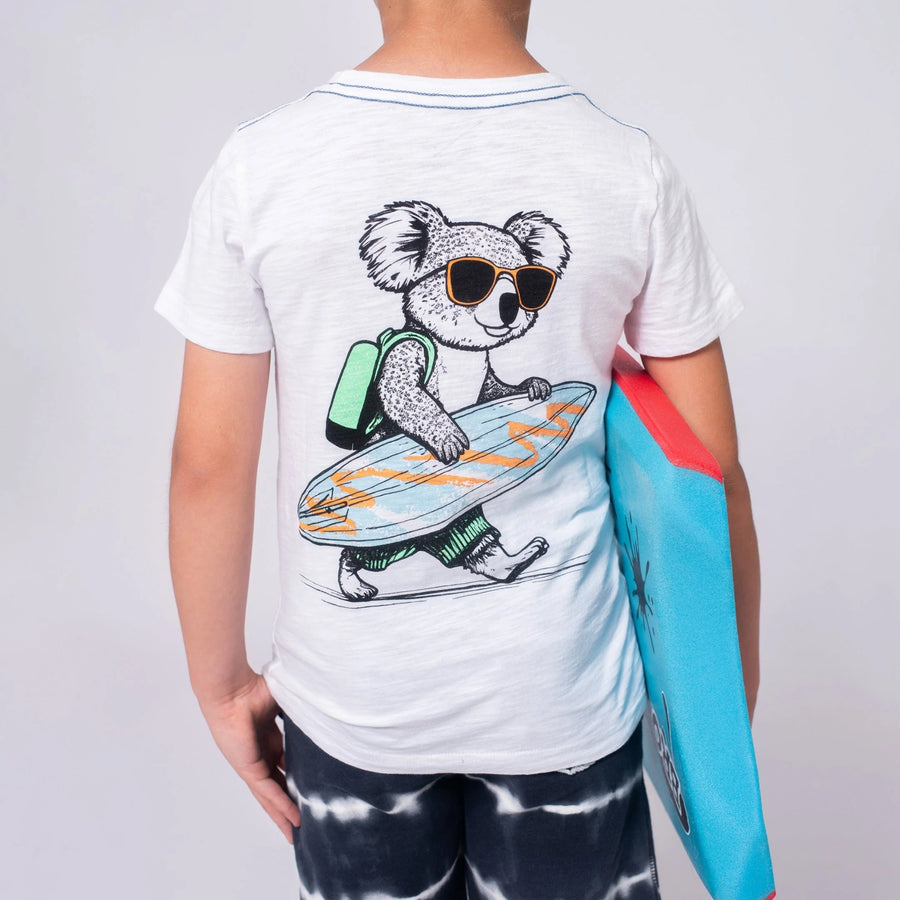 Appaman - Graphic Short Sleeve Tee - White Koala Surf