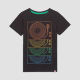 Appaman - Graphic Short Sleeve Tee - Black Turntables