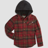Appaman - Glen Hooded Shirt - Red Plaid