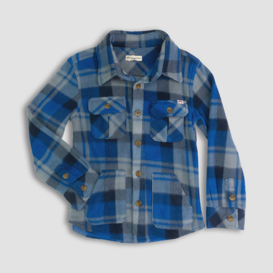 Appaman - Snow Fleece Shirt - Blue Taupe