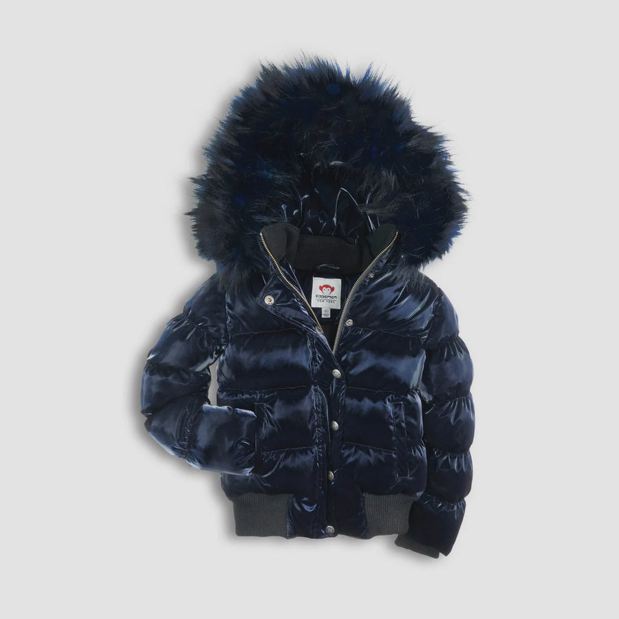 Appaman - Kyla Puffer Coat - Navy Blue Shine