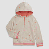Appamn - Heart Oatmeal Cozy Raglan Hoodie