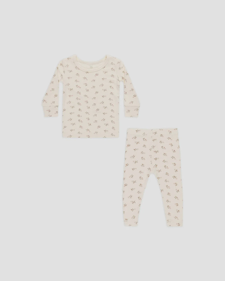 Quincy Mae - Bamboo Pajama Set - Holly Berry