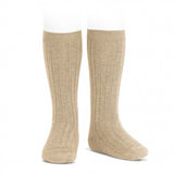 Condor - Basic Rib Knee High Socks (Neutral)