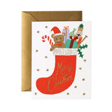 Rifle Paper Co- Toy Stocking Card