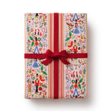 Rifle Paper Co- Holly Jolly Nutcracker Continuous Wrapping Roll