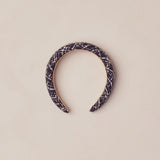 Noralee - Padded Headband - Black Tweed