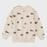 Miles the Label - Varsity Print Jogger Set Beige