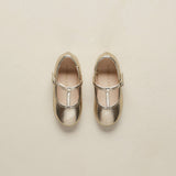 Noralee - T-Strap Ballet Flats - Gold Metallic