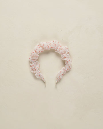 Noralee - Gathered Headband - Ivory Hearts