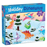 Peaceable Kingdom - Holiday Dinosaurs Puzzle - 100 pc