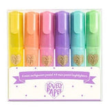 Djeco - 6 mini pastel Highlighters