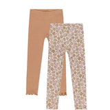 Rylee & Cru - Ribbed Legging Set - Wildflower & Grapefruit