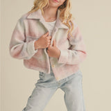Heart and Arrow - Girls Cropped Jacket - Pink