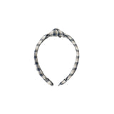 Rylee & Cru - Knotted Headband - Navy Check