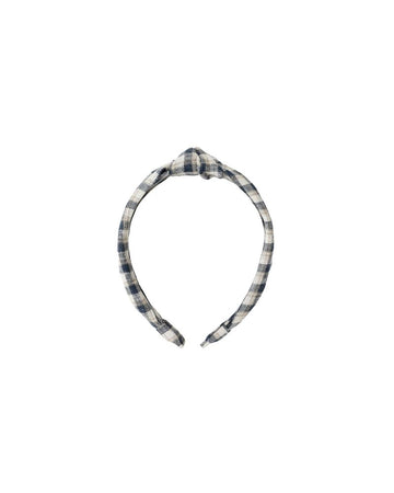 Rylee & Cru - Knotted Headband - Navy Check