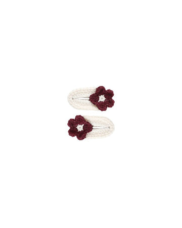 Rylee & Cru - Crochet Clips - Burgundy