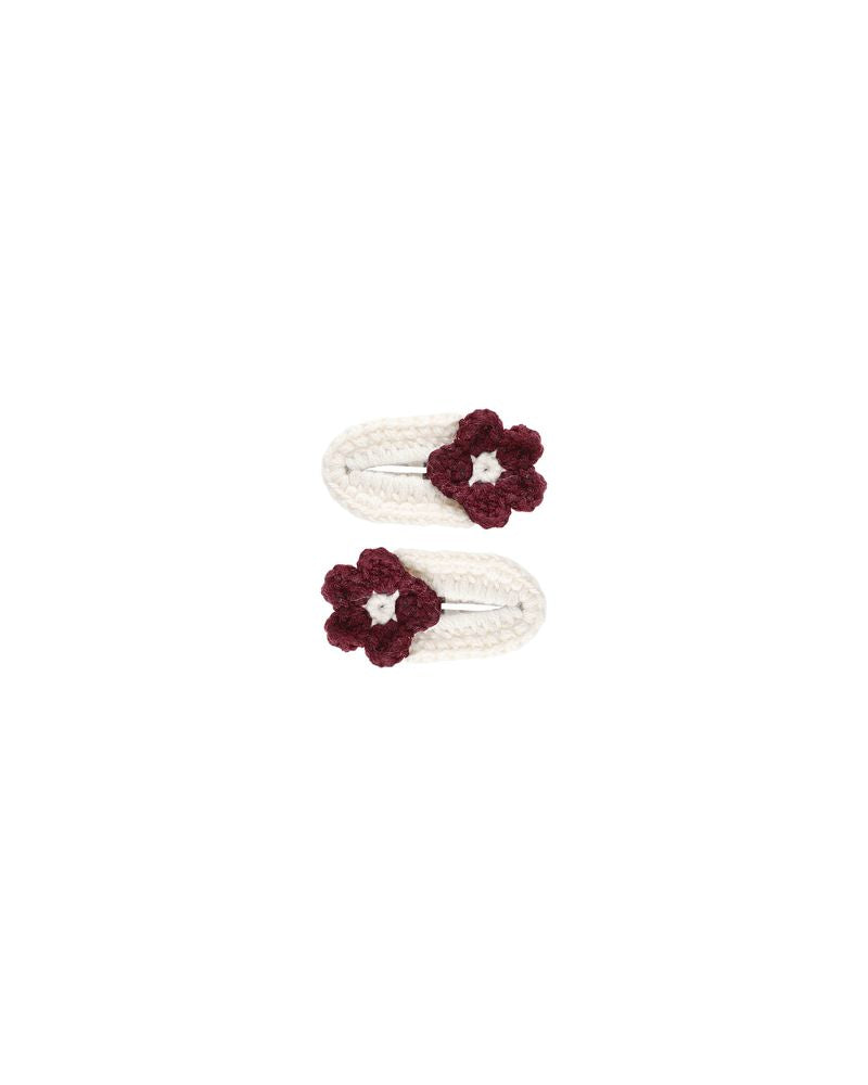 Rylee & Cru - Crochet Clips - Burgundy