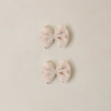 Noralee - Flutter Tulle Clips - Rose Gold Hearts