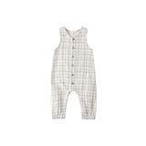 Quincy Mae - Woven Jumpsuit - Blue Plaid