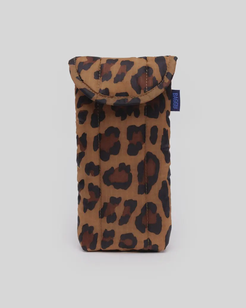 Baggu - Puffy Glasses Sleeve - Leopard