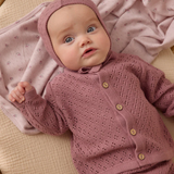 Quincy Mae - Knit Cardigan - Mulberry
