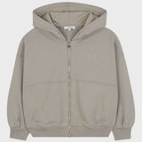 Chloe - Zip Up Hoodie - Olive Gray