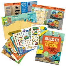 Peaceable Kingdom - Build It! Construction Sticker Activity Book