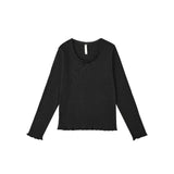 Rylee & Cru - Ribbed Long Sleeve - Black