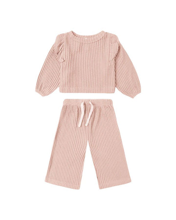 Quincy Mae - Ruffle Cozy Set - Rose