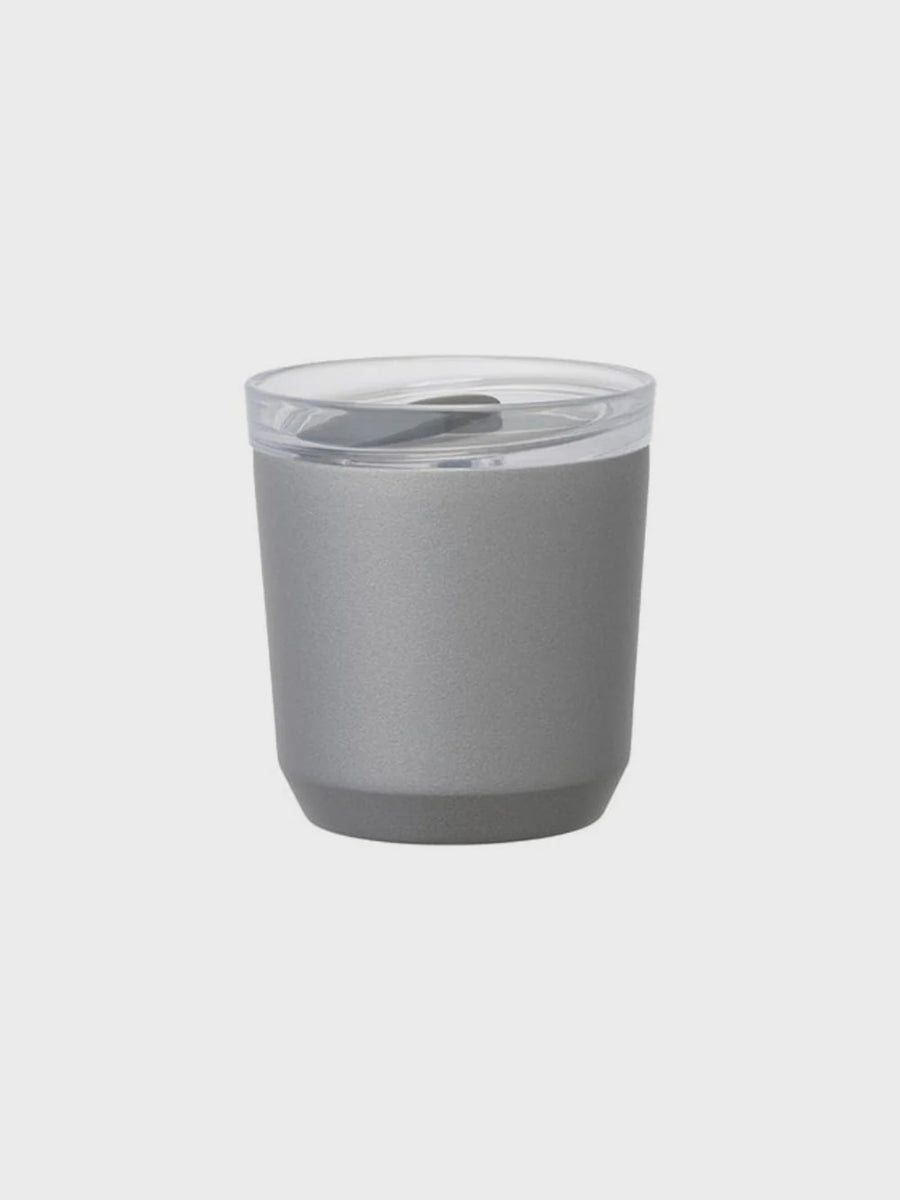 Kinto - To Go Tumbler (240ml/8.2oz) With Plug - Silver