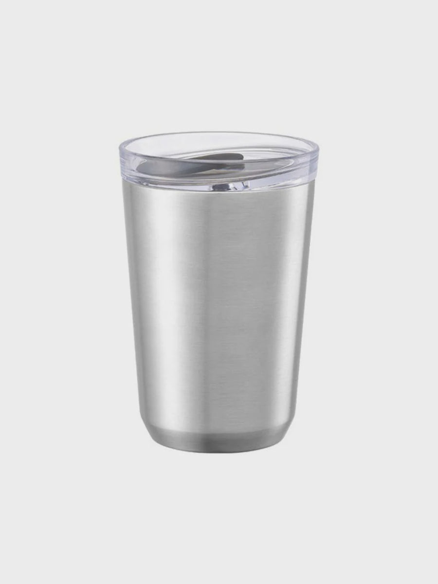 Kinto - To Go Tumbler (360ml/12.2oz) With Plug - Stainless Steel