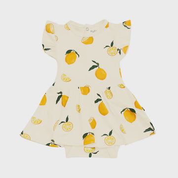 Kyte Baby - Twirl Bodysuit Dress - Lemon