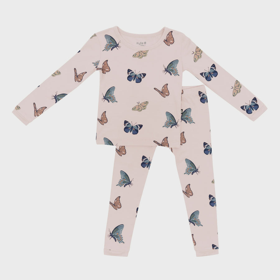 Kyte Baby - Long Sleeve Pajamas - Blush Buttterfly