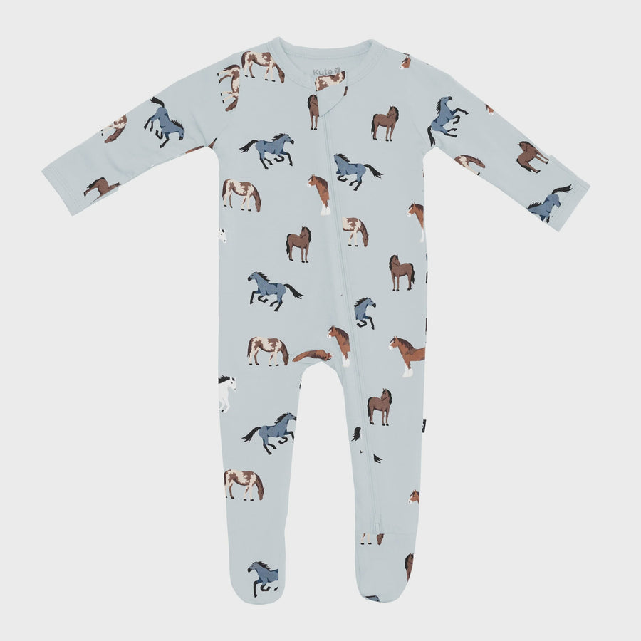 Kyte Baby - Zippered Footie - Horse