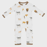 Kyte Baby - Zippered Romper - Moo