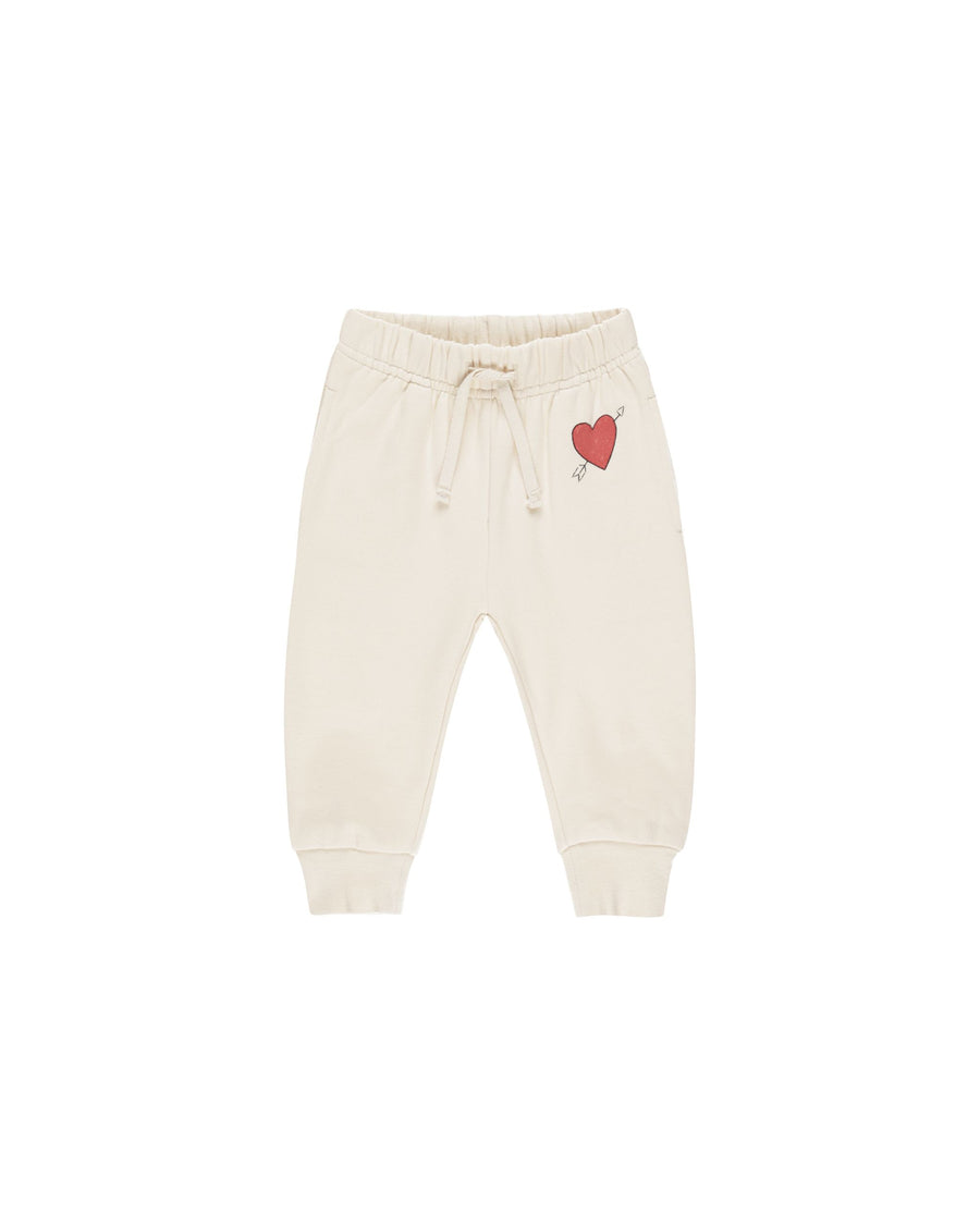 Quincy Mae - Relaxed Fleece Sweatpant - Cupid