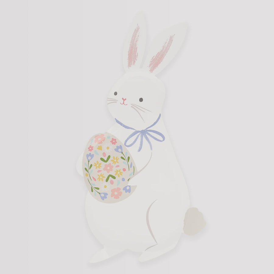 Meri Meri - Easter Bunny Shaped Plates (Set of 8)