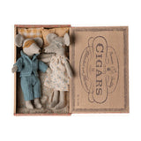 Maileg - Mum and Dad Mice in Cigar Box