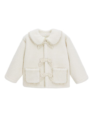 Rylee & Cru - Shearling Collared Coat - Natural