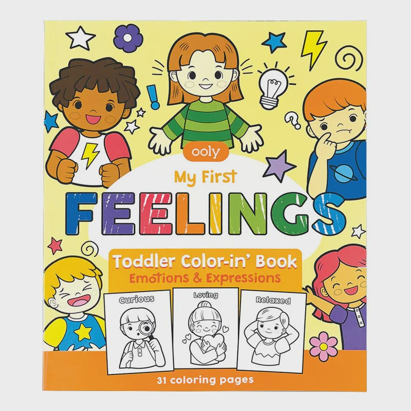 Ooly - Toddler Color-In Book - My First Feelings