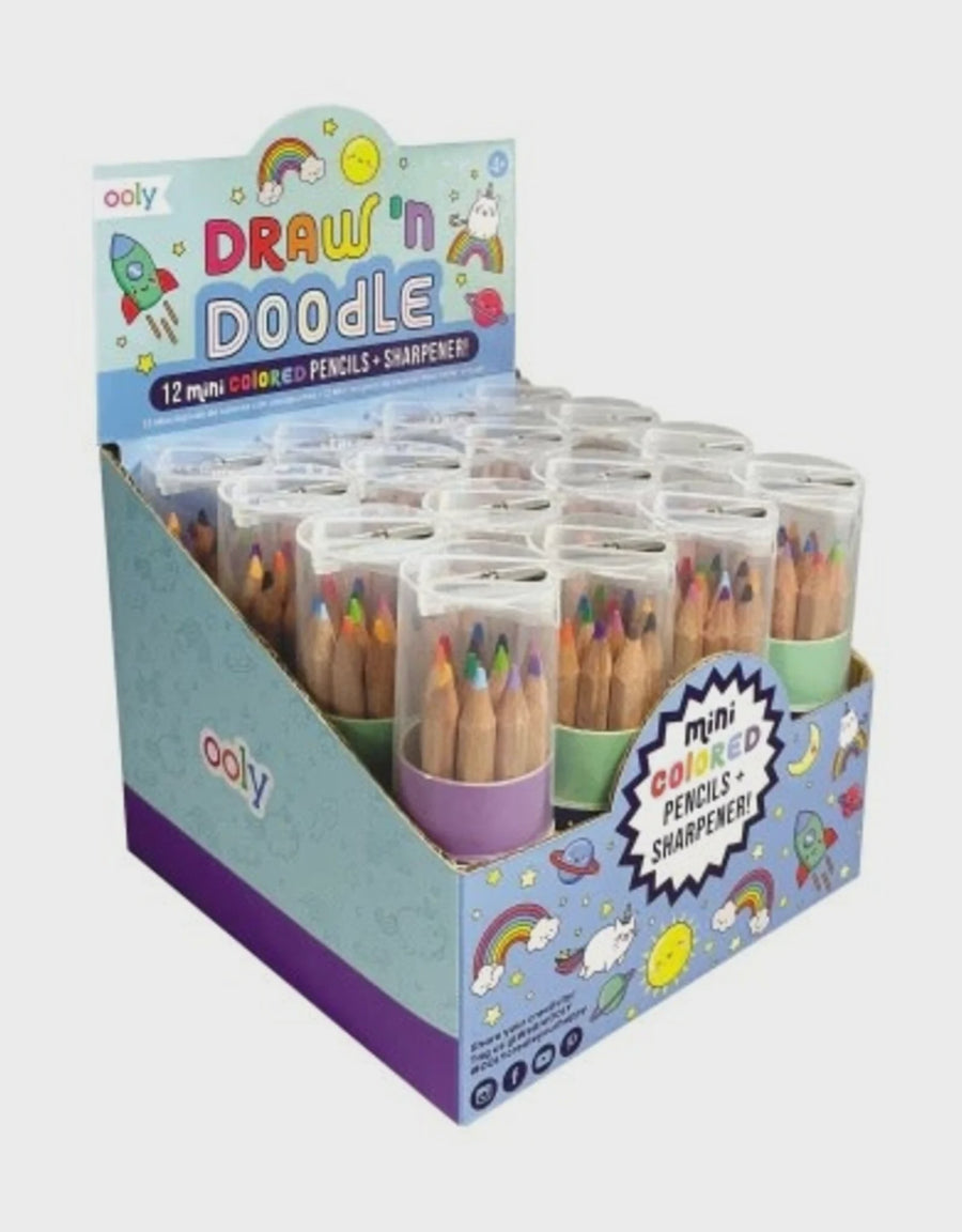 Ooly - Draw 'n' Doodle Mini Colored Pencils & Sharpener