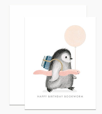 Dear Hancock Paper - Card - Bookworm Penguin