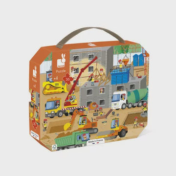 Janod - Construction Site Puzzle - 36 Pieces