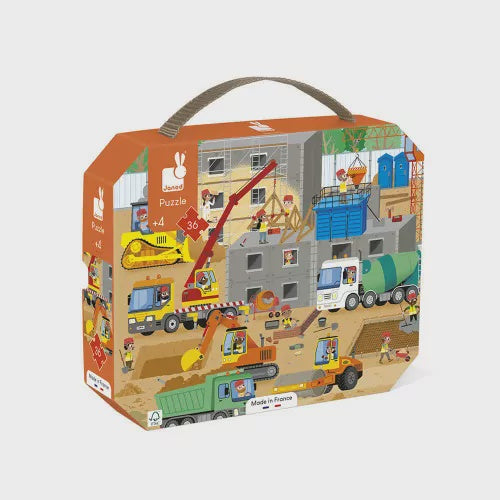 Janod - Construction Site Puzzle - 36 Pieces