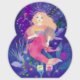 Djeco - Silhouette Puzzle - Ella The Mermaid