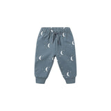 Quincy Mae - Relaxed Fleece Sweatpant - Silver Moons