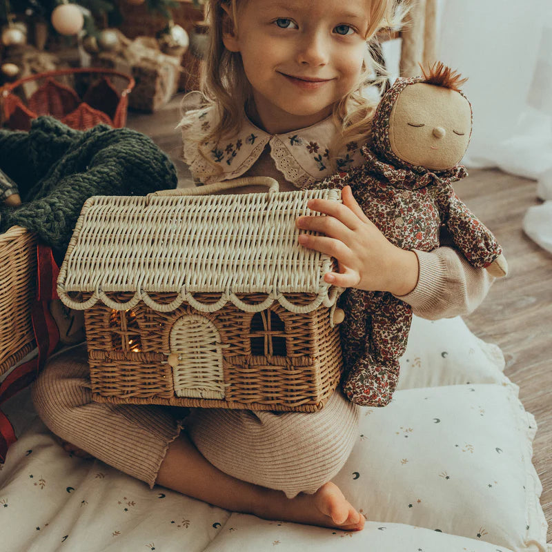 Olli Ella - Rattan Gingerbread Casa Clutch